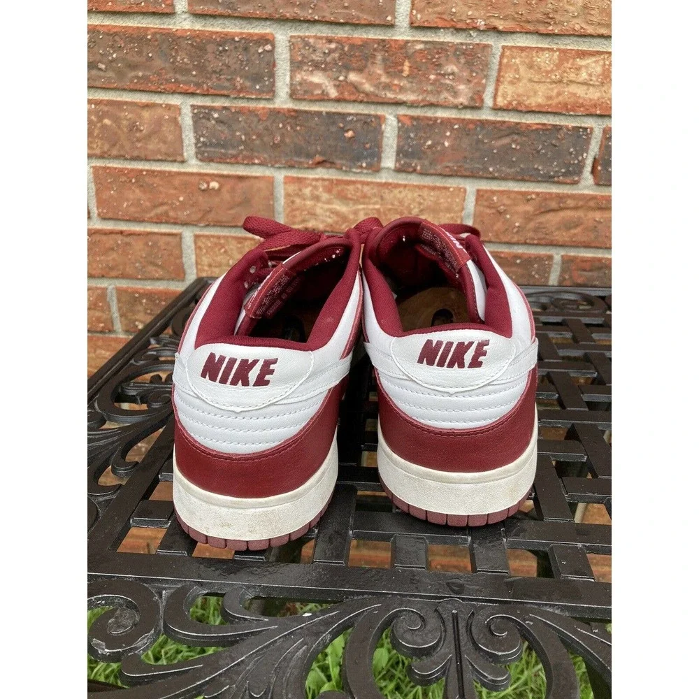 Rare Vintage Nike Dunk Low 2003 Team Red Burgundy‎ White 624044-613 Size 13